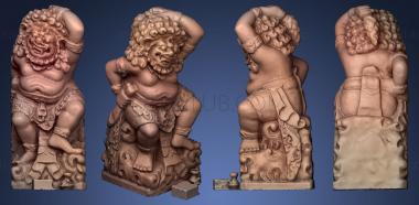 3D model Bali statue 001 (STL)